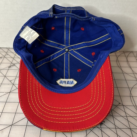 Napa Racing Youth Adjustable Baseball Hat Embroidered Logo Blue Red Yellow - Picture 2 of 4